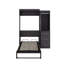 Lit escamotable simple avec garde-robe et tiroirs-771446524