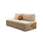 Canapé-lit modulaire 100% polyester blanc crème-129870609