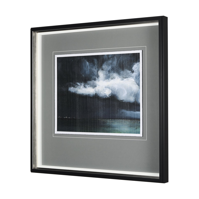 «Stormy Skys II», reproduction d'art encadrée et texturée matte sous verre, Ciel orageux II