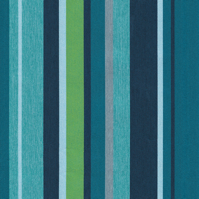 Outdoor Deep Seating Cushion Set – Comfortable, Durable, Weather-Resistant Design - Basics by Wayfair™, Turquoise Striped