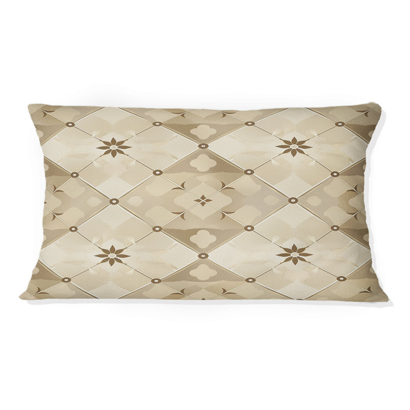 Beige crème Argyle Harmony II - Coussin lombaire transitionnel
