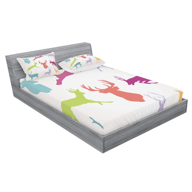 Microfiber Sheet Set, Queen Sheet Set with Fitted Sheet