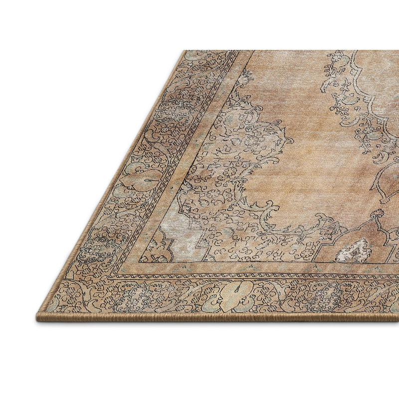 Tapis beige en laine Kisag, Rectangle 7 pi x 10 pi