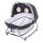 Nursery Den Playard With Rocking Snooze Pod And Flip Over Changer - Pebblestone Grey