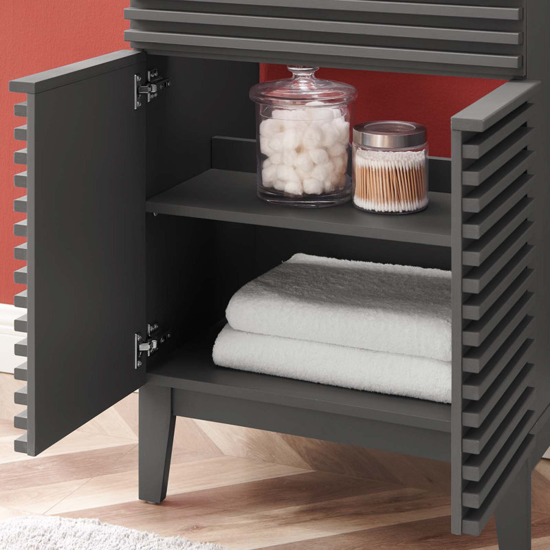 Meuble-lavabo 24 po Render, gris