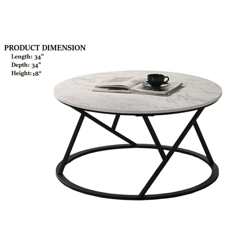 Ensemble de table 3 pièces de style contemporain, Blanc