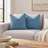 Ocean Blue Textured 2 Pillow Set