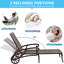 Chaise longue en aluminium coulé brun 1Pcs-967572570
