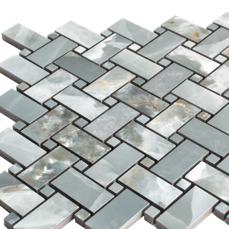 Splendor 11.81'' W x 11.81'' L Porcelain Tile Mosaic Sheet