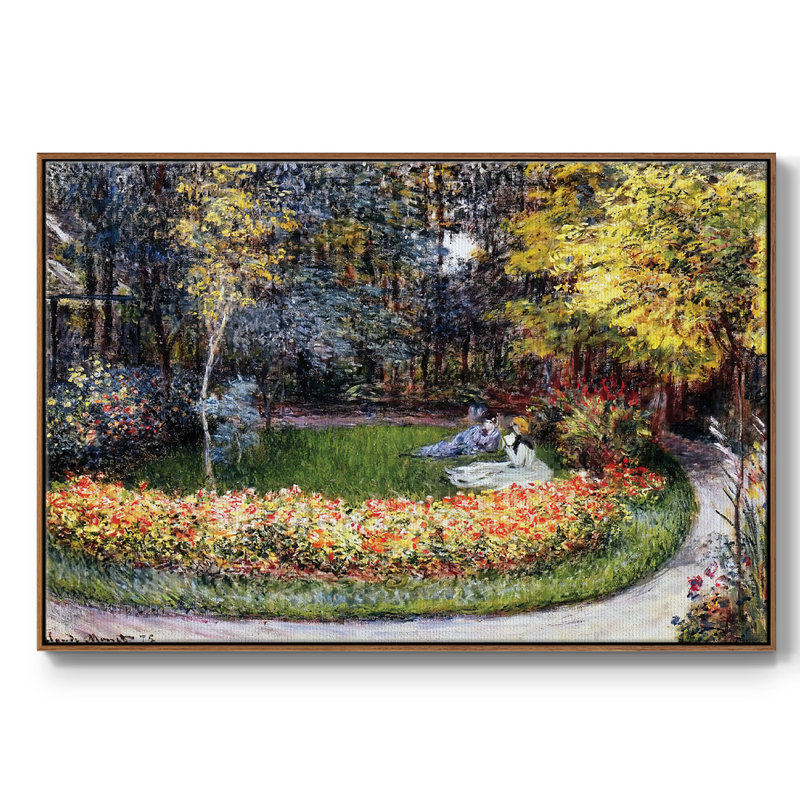 Dans le jardin, 1875, Noyer, H 17 po x l 25 po x P 2 po