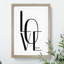 Love - Picture Frame Typography-62802513-62802515