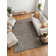 Struttura Hand Loomed Rectangle Indoor Area Rug in Natural Black