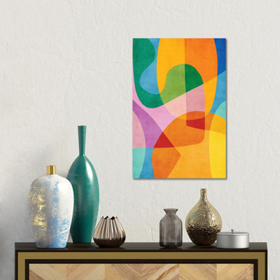 «Vibrant Colors Contemporary Contemporary», reproduction d'art sur toile tendue