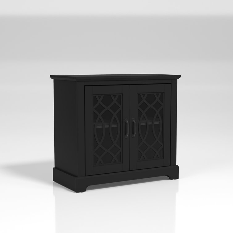 Lark Manor Ailynn - Drawer 2 - Door Accent Cabinet, White/Black & Reviews