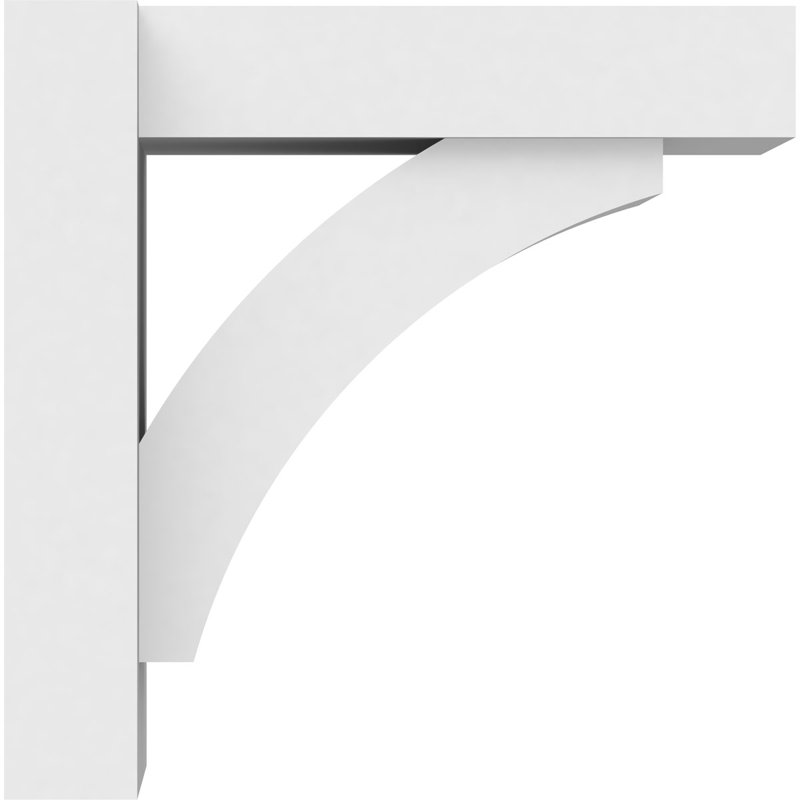 Persienne en PVC de qualité architecturale avec extrémités en bloc Thorton, L 7 po, H 12 po x P 12 po