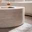 Table basse 31,5 "ronde avec motif Mars, table basse tambour moderne pour le salon-699782132