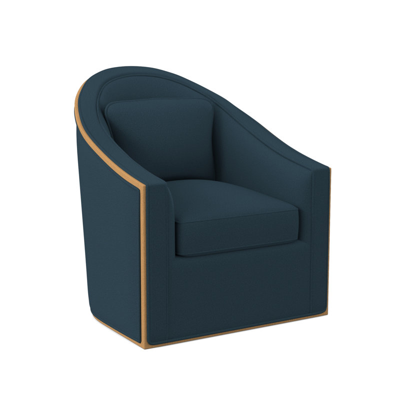 Fauteuil pivotant Academy, Ambre, Mélange de polyester Margaret Lagoon