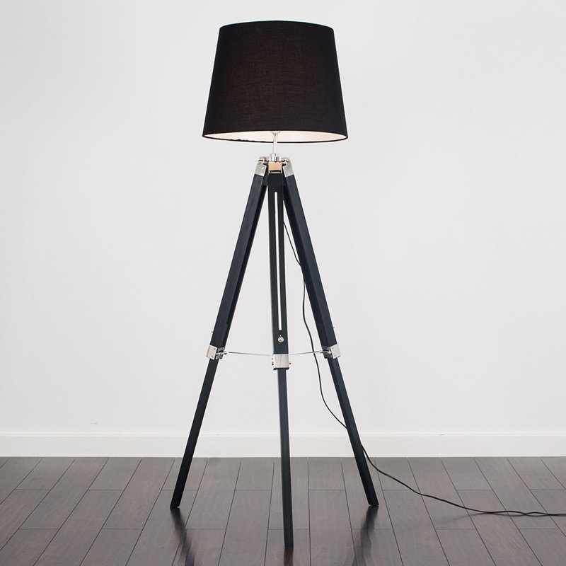 Bella Vista 175cm Tripod Floor Lamp, LED Bulb, Black