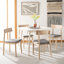 Chaise d'appoint en lin brun clair / gris Jakob