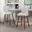 Ensemble de 2 tabourets de bar Nevis Modern Mid-Century