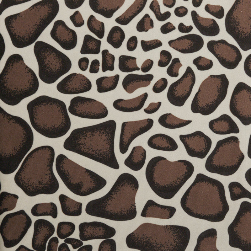 Tissu Safari Performance, Girafe brun noir