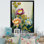 «Painted Blossoming Wildflowers IV», art floral sur toile Bouquet floral