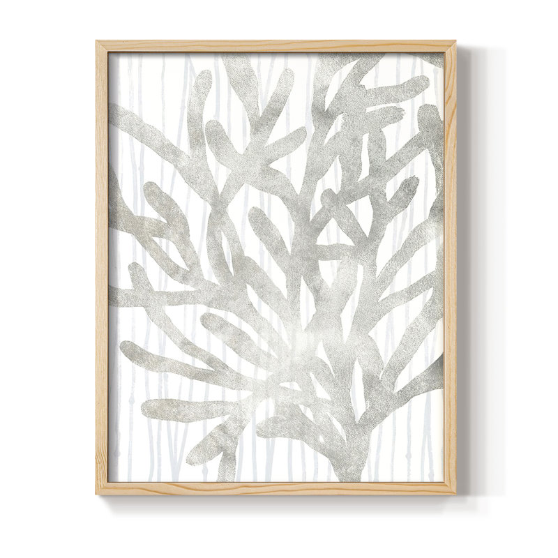 «Quiet Coral III», reproduction encadrée - bois massif, H 11 po x l 9 po