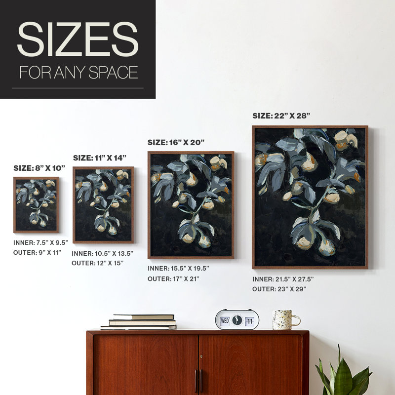 Bounty Framed Print - Solid Wood, Walnut, 30" H x 24" W