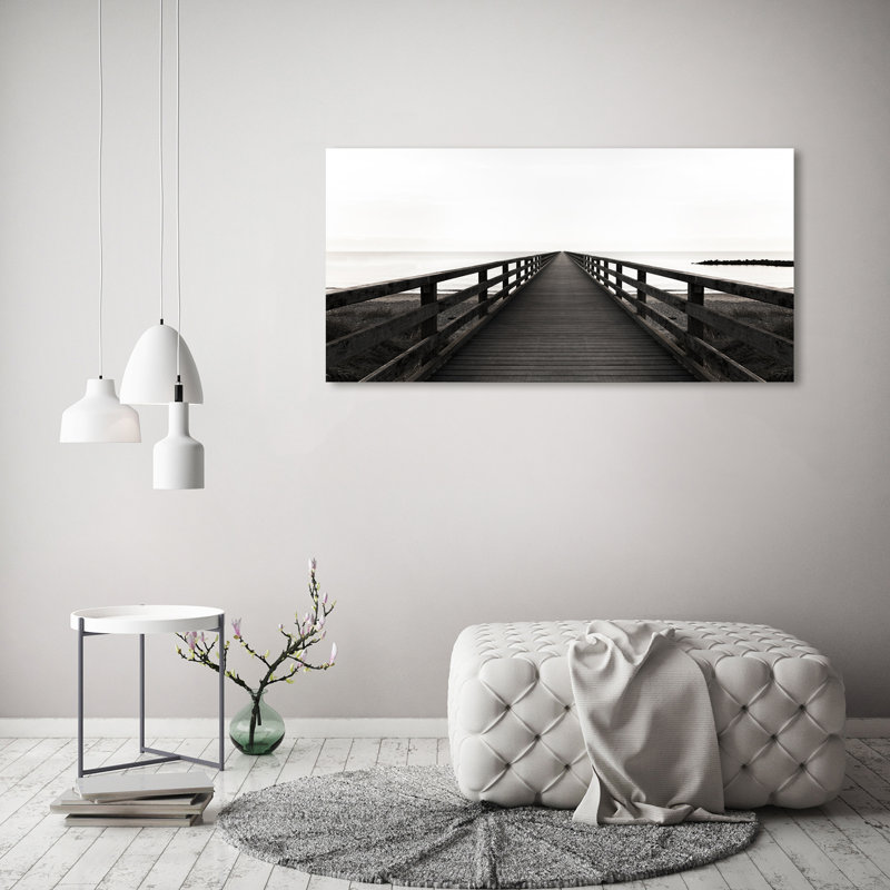 Wooden Pier - Wrapped Canvas Print
