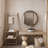 Wall round Mirror with Adjustable Shelves-1114742870