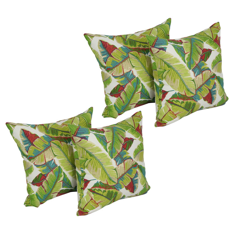 Blazing Needles Indoor/Outdoor Throw Pillow, Balmoral Garden