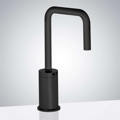 BathSelect Touchless Commercial U-Shaped Matte Black Finish Automatic Sensor Faucet