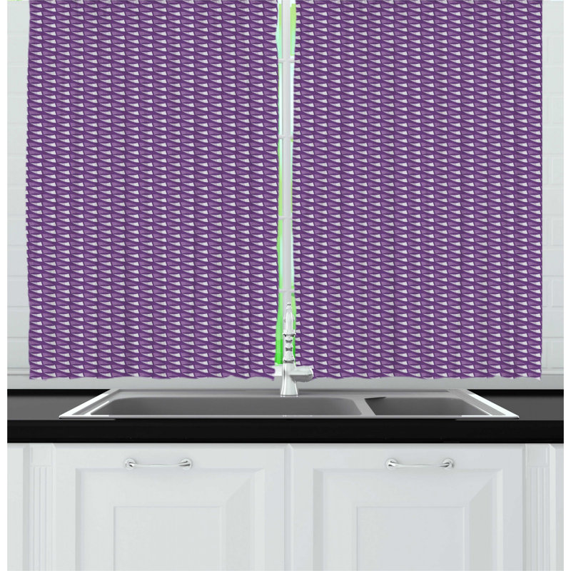 Geometric Kitchen Curtain