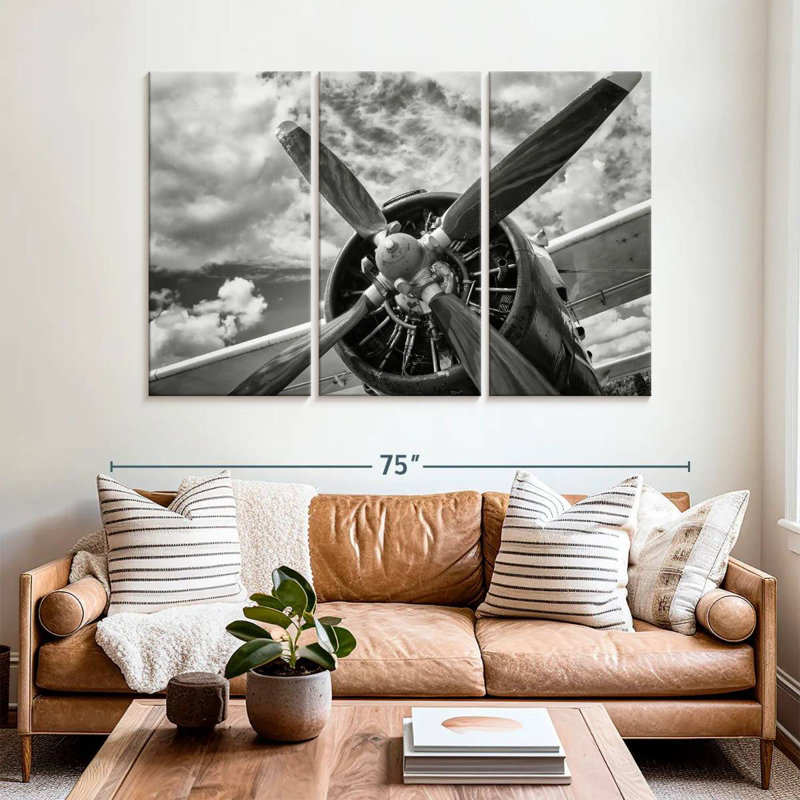 Mehar Monochrome Propeller, 42" H x 65" W
