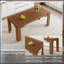 Table de salle à manger 71 po x 31,5 po en noyer avec pieds rainurés pour maisons modernes-667173107