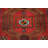 Red Wool Traditional Runner Rug 3x9