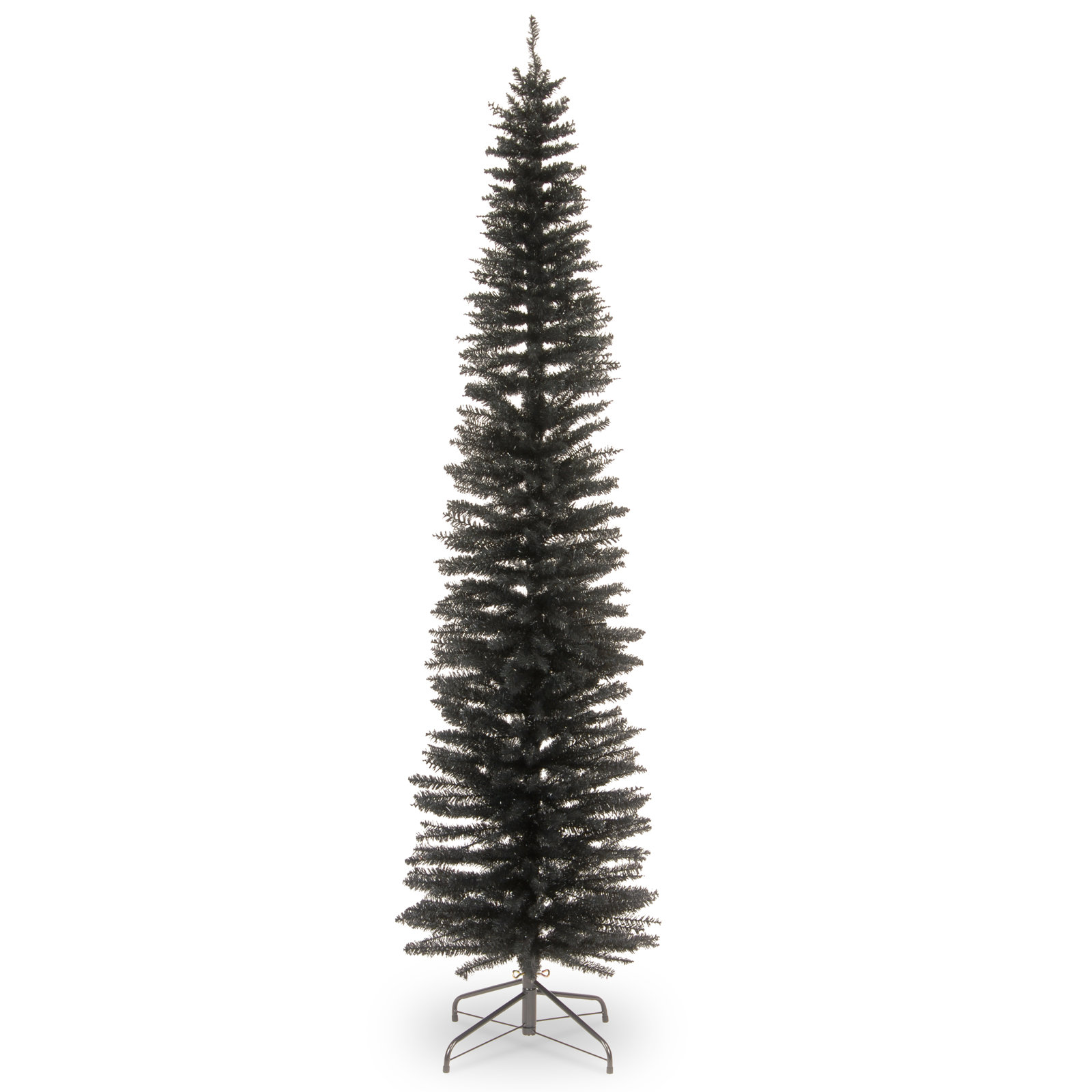 The Holiday Aisle® Black Tinsel Tree, 7'