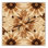 Tapis brun / beige à motif géométrique moelleux et doux