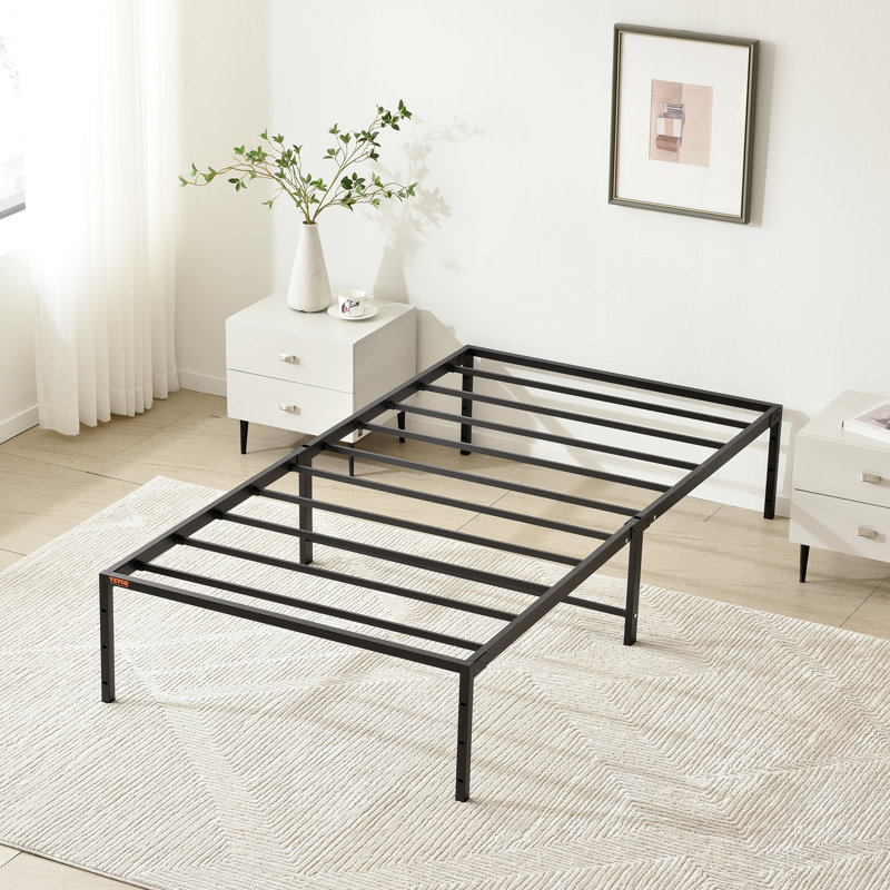 Tesfai 14'' Steel Platform Bed, Twin, 14"