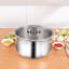 Karaca Grace Stainless Steel Induction Stockpot with Lid, 28cm, Silver