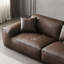 Causeuse modulaire en cuir véritable Coffee Coffee-1112065581