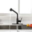 Robinets de cuisine avec douchette extractible, robinet d'évier de cuisine à poignée simple avec douchette extractible