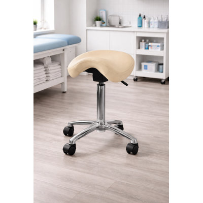 Tabouret de selle réglable et ergonomique - Chaise réglable en hauteur et inclinable pour les bureaux debout, les laboratoires, les studios et les cabinets médicaux