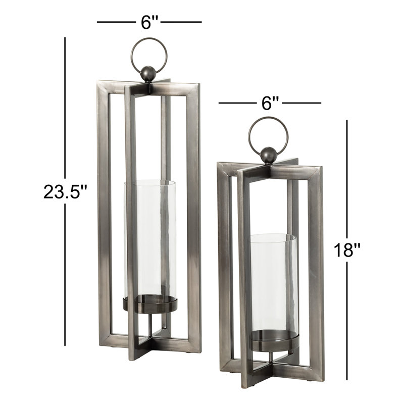 Danity 2 Piece Metal Tabletop Pillar Set