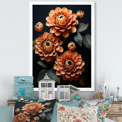 " Zinnias Emerge From The Shadows "