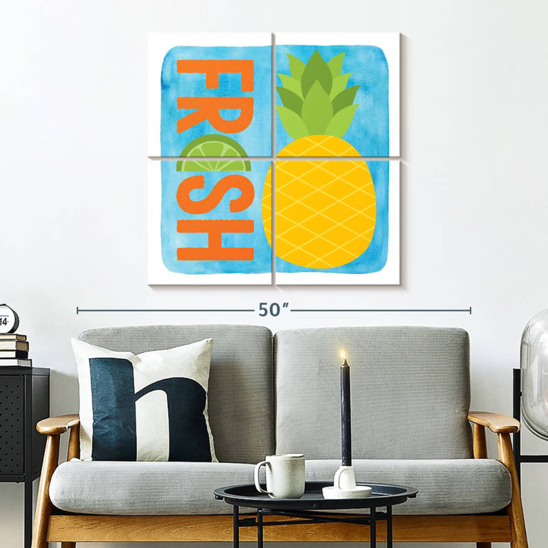 Yarlin Fresh Pineapple, 32" H x 32" W