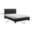Saelah Platform Bed, Faux Leather Upholstery, Wood Frame-2081765344-2084992470