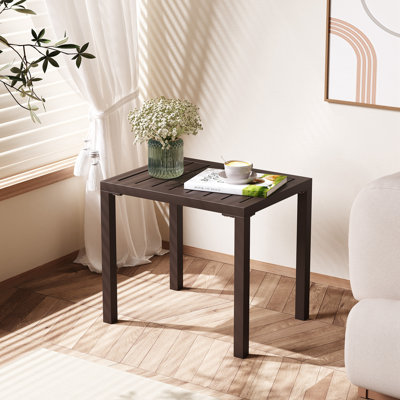 Bridgitte Aluminum Side Table by Wade Logan