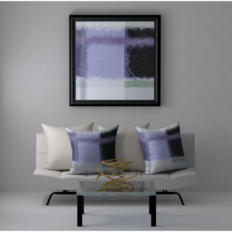 Abstract Throw Pillow, 24" H x 24" W
