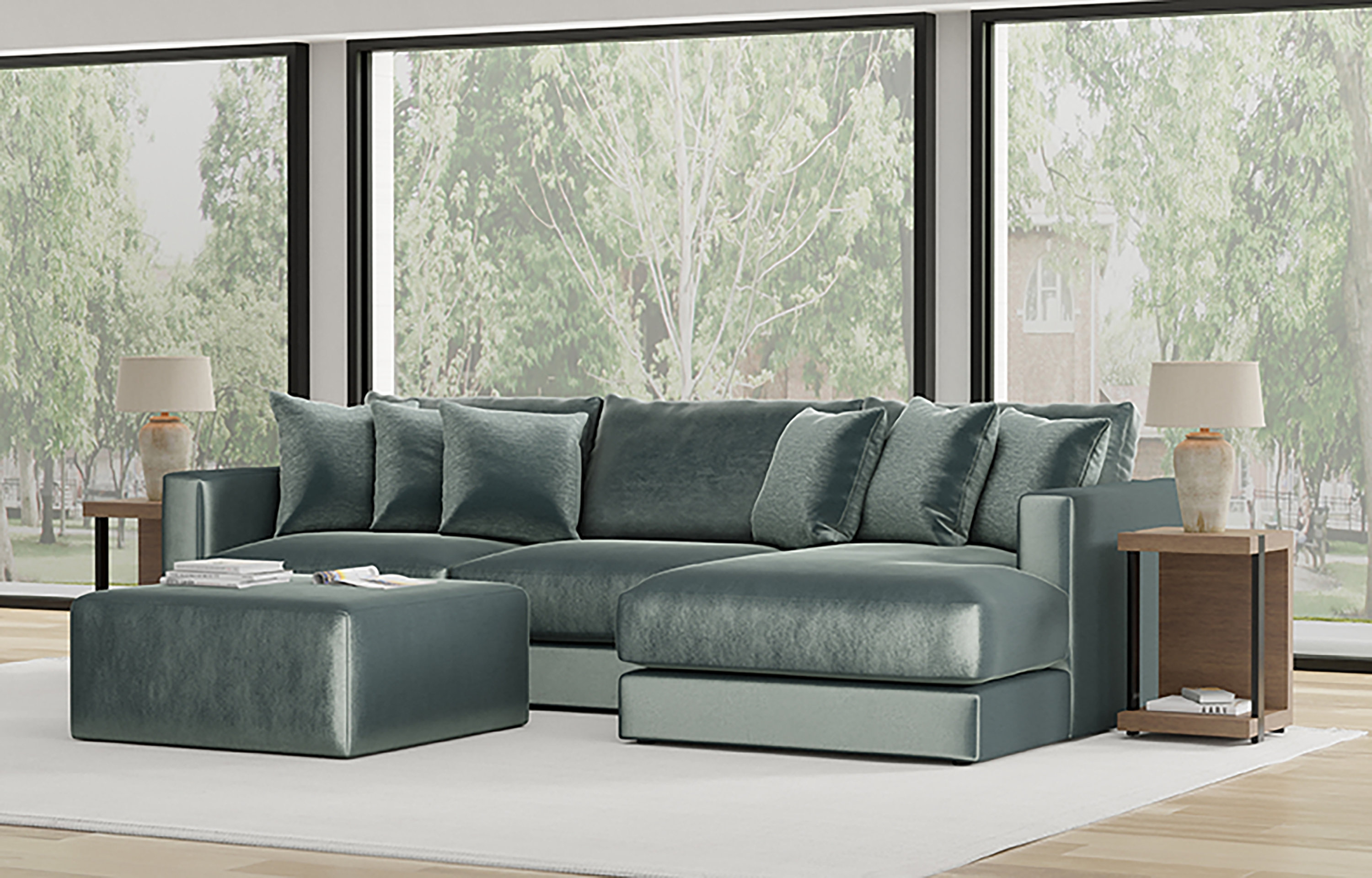 Coja Rondale Three Piece Chofa With Matching Ottoman | Wayfair